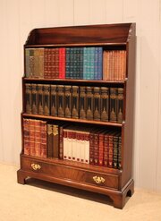 Mahogany Open Bookcase 
