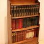 Mahogany Open Waterfall Bookcase