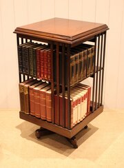 Mahogany Revolving Bookcase