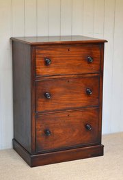 Mahogany Three Drawer Chest