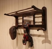 Mirrored Beechwood Wall Rack