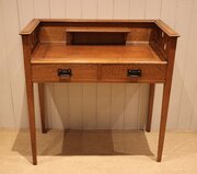Oak Arts & Crafts Writing Desk