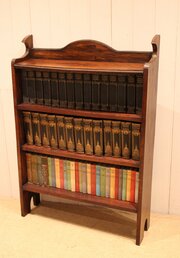 Oak Beaded Edge Open Bookcase