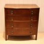 Oak Bow Front Chest Of Drawers