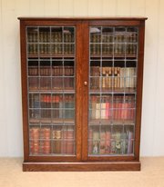 Oak Glazed Bookcase