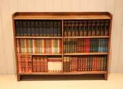 Oak Two Section Open Bookcase