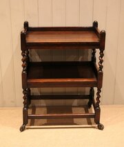 Oak Two Tier Drinks Trolley