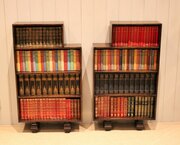 Pair Of Art Deco Oak Open Bookcases