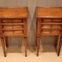 Pair Of French Cherry Wood Bedside Cabinets