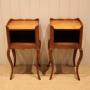 Pair Of French Cherry Wood Bedside Cabinets