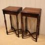 Pair Of French Dark Cherry Wood Tables