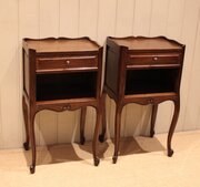 Pair Of French Oak Bedside Cabinets 