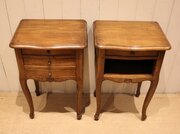 Pair Of French Oak Bedside Cabinets