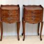 Pair Of French Walnut Bedside Cabinets