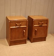 Pair Of Light Oak G Plan Bedside  Cabinets