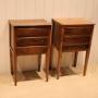 Pair Of Walnut Bedside Cabinets
