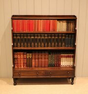 Regency Style Mahogany Waterfall Bookcase
