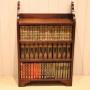 Rustic Mahogany Open Bookcase