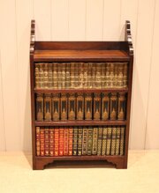 Rustic Mahogany Open Bookcase