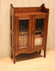 Small Arts & Crafts Glazed Bookcase