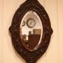 Small Carved Oak Wall Mirror