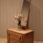 Small Limed Oak Mirrored Cabinet