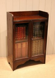 Small Mahogany Glazed Bookcase