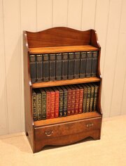 Small Mahogany Open Bookcase