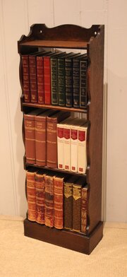 Small Oak Open Bookcase