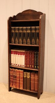 Small Oak Open Bookcase