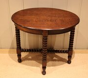 Small Oak Oval Table