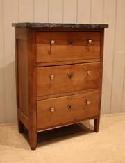 Small Proportioned French Cherry Wood Chest