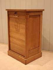 Small Proportioned Light Oak Filing Cabinet