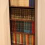 Small Slim Oak Open Bookcase