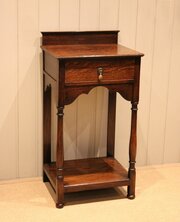 Small Solid Oak Side Table