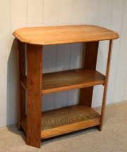 Solid Golden Oak Three Tier Table