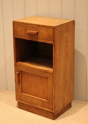 Solid Light Oak Bedside Cabinet