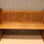 Solid Light Oak Church Pew