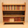 Solid Light Oak Open Bookcase