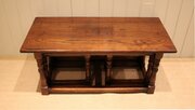 Solid Oak Coffee Table Nest