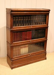 Solid Oak Globe Wernicke Glazed Bookcase