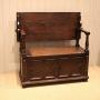 Solid Oak Monks Bench 