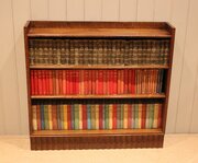 Solid Oak Open Bookcase