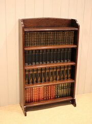 Solid Oak Open Bookcase