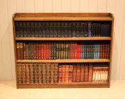 Solid Oak Open Bookcase