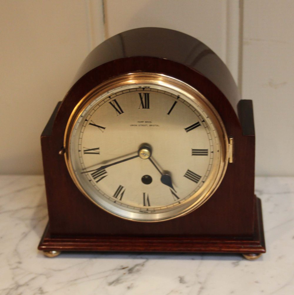 Antiques Atlas Solid Mahogany Timepiece Mantel Clock