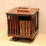 Substantial Low Oak Revolving Bookcase