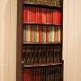 Tall Oak Arch Top Open Bookcase