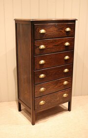 Tall Oak Chest Of Drawers
