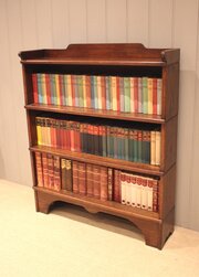 Three Tier Solid Oak Stacking Open Bookcase